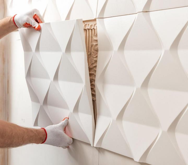 Pose soignée de revêtements de murs et de sols